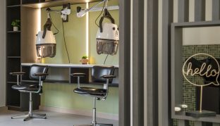 Newnham Community, Aldersgate Village on-site salon is pictured. pictured.