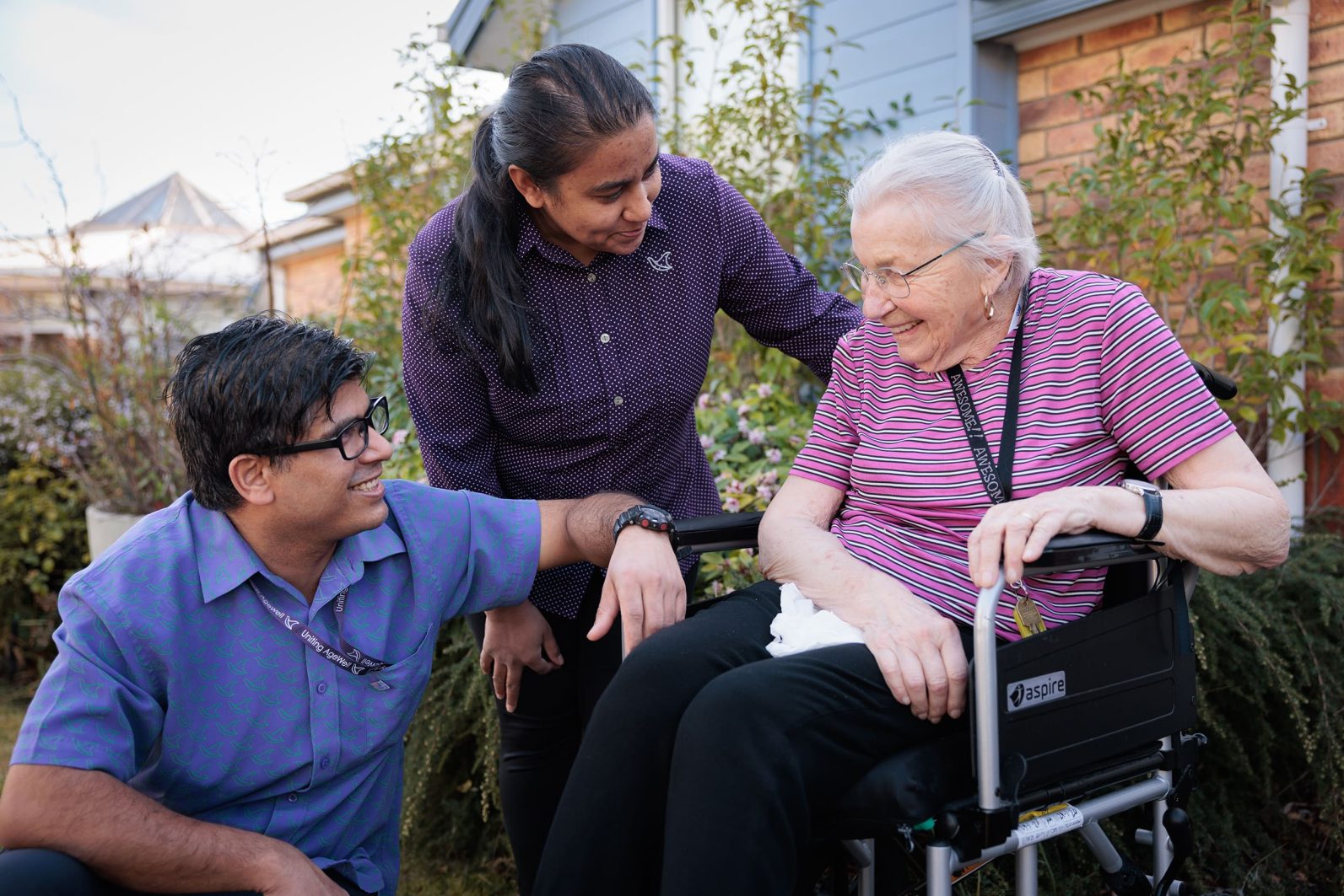 Registered nurses and personal support workers are always on-site to attend to residents' needs.
