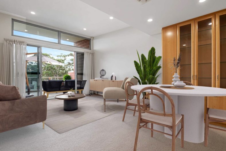 Dining area is featured.