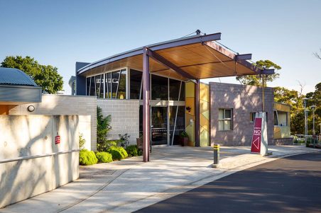 Main entrance of Queenborough Rise Community