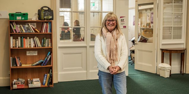Staff member pictured in the Grampians office.