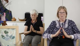 Two residents are pictured in lifestyle program