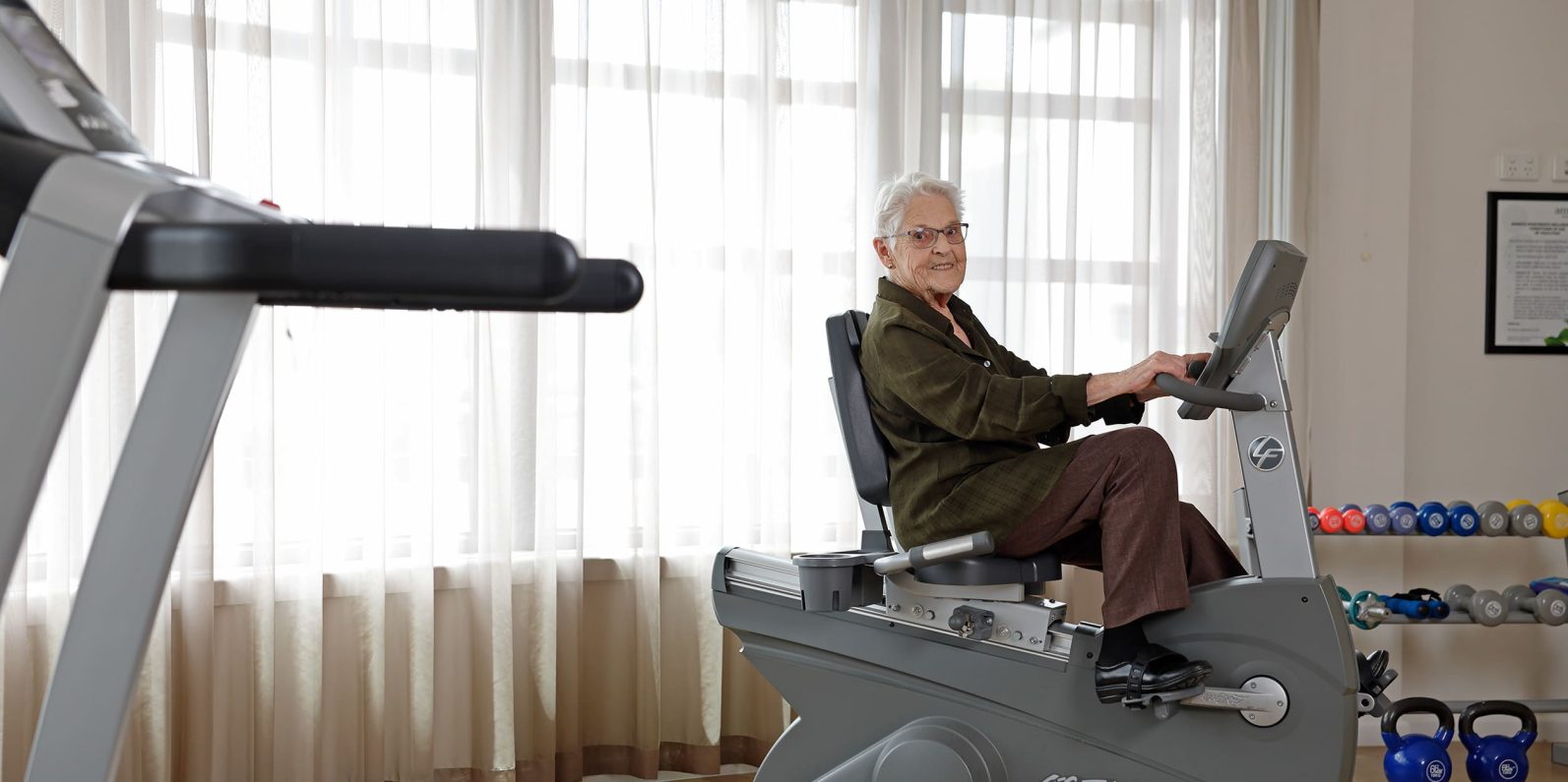 Amarco on-site gym is pictured.