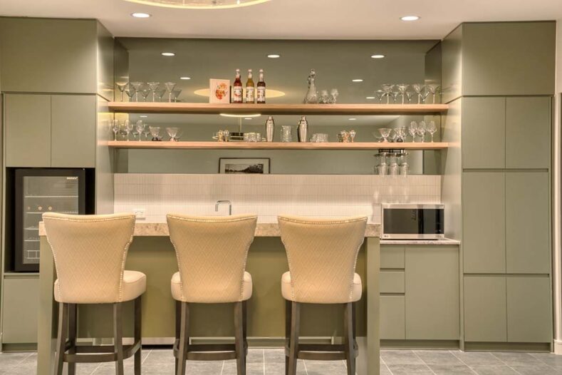 The new bar area on site.