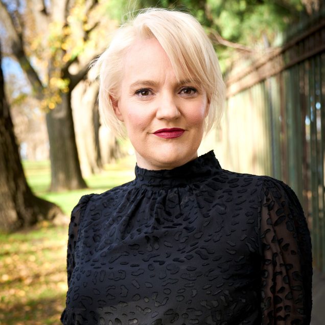 Portrait of The Ageing Ideal podcast host Jacinta Parsons.