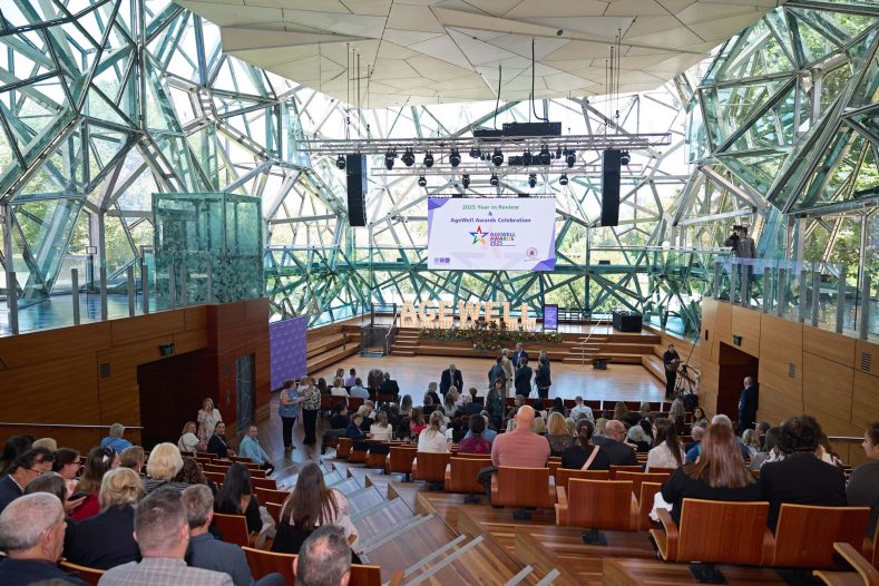 A photography of the crowd attending AgeWell Awards 2025 at The Edge.
