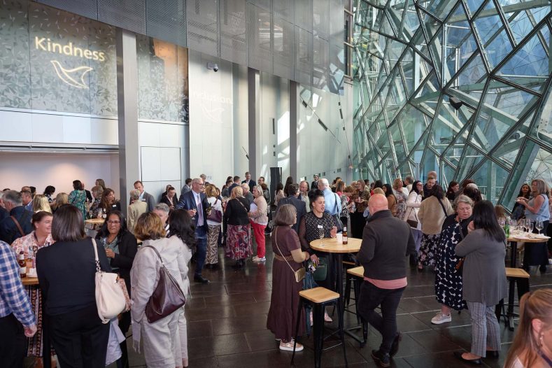 The crowd cheers and celebrates the excellence of the finalists and winners